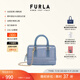 芙拉（FURLA）【同價(jià)11.11】CANDY女士迷你鏈條包波士頓包果凍包手提包斜挎包 青色