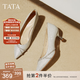 他她（TATA）高跟鞋女尖頭細跟婚鞋2025秋季新款新娘鞋伴娘鞋女鞋 銀色 38