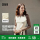 森馬（Semir）POLO衫女短款拼色插肩袖修身上衣小個子秋顯瘦套頭衫101524115003
