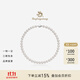 老鳳祥淡水珍珠項鏈媽媽款素珠滿(mǎn)串S925銀扣珠寶禮物生日送女友老婆 7.3-8.3mm/強光/微微瑕/45cm