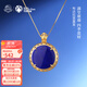 布達拉宮925銀鑲祿滿(mǎn)扎基青金石吊墜小眾民族風(fēng)項鏈女士生日禮物送女友 祿滿(mǎn)扎基吊墜-青金石款