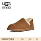 UGG秋季新款女士舒適時(shí)尚一腳蹬休閑懶人毛毛鞋1174572CHE|栗色37