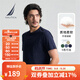 諾帝卡（NAUTICA）【單件直降】男裝25春夏新款全棉圓領(lǐng)短袖T恤男 藏青4NV XL