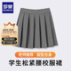 羅蒙女童裙子兒童百褶裙半身裙校園服大童小學(xué)生學(xué)院風(fēng)短裙 灰色140