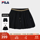 FILA斐樂(lè )楊冪同款女士半身裙2025夏季新品花苞裙時(shí)尚收腰芭蕾風(fēng)百褶裙 正黑色-BK L 170/70A/L