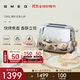SMEG/斯麥格復古烤面包片機早餐機三明治吐司多士爐多功能家用小型喬遷生日禮物官方正品6檔烘焙TSF01 不銹鋼色（兩片式）