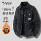 啄木鳥(niǎo)（TUCANO）外套男秋冬季防風(fēng)加厚潮流百搭工裝風(fēng)燈芯絨休閑男士夾克 黑 XL