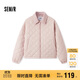 森馬（Semir）棉服女燈芯絨翻領(lǐng)菱形格復古2024冬三防寬松輕薄棉衣109724112007