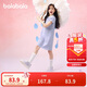 巴拉巴拉女童裙子兒童連衣裙2025夏裝中大童洋氣撞色Polo裙208225111011