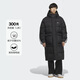 阿迪達斯 （adidas）三葉草系列 中性 3S LONG DOWN U 長(cháng)款羽絨服 KC2564 黑色  M 