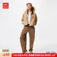 優(yōu)衣庫女裝快干休閑廓形褲運動(dòng)彎刀鐮刀褲高腰速干加長(cháng)新款481246 36 褐色 S /155/64A