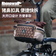 Rhinowalk犀牛自行車(chē)包小布折疊車(chē)收納包大行豬鼻包車(chē)前騎行裝備收納掛包 咖啡棕 波利斯系列BCT0208小布折疊車(chē)前包6.5L（快拆扣具版）
