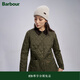 Barbour Annandale女士保暖菱格修身絎縫夾克 橄欖色 L (14)