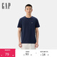 蓋璞男女裝2025新款棉質(zhì)logo短袖T恤常規(guī)基礎(chǔ)款上衣美版502022