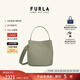 芙拉（FURLA）[11.11搶先購]DANAE牛皮小號女士經(jīng)典時(shí)髦高級感手提包水桶包 綠色
