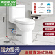 箭牌（ARROW）家用抽水馬桶墻排式后排坐便器節水防臭防濺直沖式后出水坐廁衛浴 墻排馬桶生料帶+排污管 其他/other