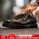 馬登工裝增高德比鞋男款厚底黑色大頭商務(wù)通勤cleanfit英倫風(fēng)休閑皮鞋 星耀黑【納帕皮版磨砂】 43 男碼