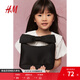 H&M包包2025夏季新款輕便外出蝴蝶結包包禮物手袋小斜挎包1255311 黑色