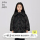 jnby by JNBY[萌趣圖案]江南布衣童裝秋羽絨服菱格翻領(lǐng)保暖女童兒童1N9C10790 001本黑 130 cm 尺碼偏大選小一碼