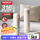 多樣屋（TAYOHYA）保溫杯316不銹鋼茶杯男女士學(xué)生杯壺500ml大容量直身水杯子 米灰
