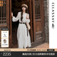 歌力思（ELLASSAY）博主同款25春夏新款100%桑蠶絲復(fù)古鏤空中長連衣裙女EWB361Y00700 純凈白 XS