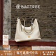 BAGTREE包包樹(shù)圖南包2025年女款輕奢植鞣牛皮hobo單肩斜挎小眾腋下軟包 皎月白-中號 小眾輕奢女包