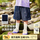 齊齊熊（ciciibear）[防褪色純棉]齊齊熊男童牛仔短褲夏季薄款兒童快干衣寶寶褲子童裝 丹寧藍 130