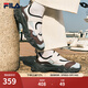 斐樂(lè )（FILA）官方女鞋歐客漫涼鞋2025夏季新款瑪麗珍涼拖魔術(shù)貼鞋子 奶白/可可褐-GC 39