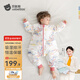 貝肽斯睡袋嬰兒春秋季兒童分腿保暖防驚跳睡衣新生兒寶寶恒溫睡袋防踢被 鳳鸞秋冬中厚-感溫(10-20℃） M碼 80-95cm(建議1.5-2.5歲）