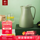特美刻（TOMIC）保溫壺家用熱水壺辦公室暖壺玻璃內膽熱水瓶大容量保溫瓶開(kāi)水瓶 牛油果綠色 1L