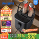 飛利浦（PHILIPS）泡腳桶足浴盆電動(dòng)按摩足浴桶智能恒溫殺菌加熱深桶過(guò)膝足療泡腳桶送父母長(cháng)輩老師教師節禮物3215F