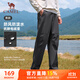 駱駝（CAMEL）加絨工裝男褲防風(fēng)防水傘兵軟殼休閑褲 C15CAYL6014 幻影黑 L