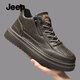 JEEP吉普馬丁靴男秋冬新款中幫英倫風(fēng)潮流工裝靴厚底耐磨戶(hù)外休閑鞋男 卡其 【標準運動(dòng)鞋碼】 41