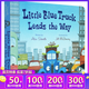 英文原版 Little Blue Truck Leads the Way 藍色小卡車(chē) 紙板書(shū) 兒童啟蒙 交通工具認知 綠山墻
