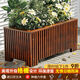 傲元防腐木花箱長(cháng)方形戶(hù)外庭院種植箱組合室外花園陽(yáng)臺木質(zhì)種菜大 2120*50*50+150*50*70升級 木大