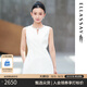 歌力思（ELLASSAY）【博主同款】25夏季新款精致手工釘珠收腰連衣裙女EWE362Y10200 珍珠白 M