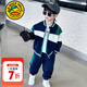 G.duck小黃鴨童裝男童套裝春秋裝1-3歲帥氣兒童衣服男孩運動(dòng)服裝兩件套 藏青色 110 建議4~5歲【100-110cm】cm