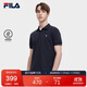 FILA斐樂(lè )官方男子針織短袖POLO衫夏季基礎簡(jiǎn)約休閑上衣