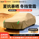 御山河汽車(chē)車(chē)衣車(chē)罩通用全罩防曬防雨隔熱真牛津布加厚防塵遮陽(yáng)四季車(chē)套 卡其色-【600D牛津布車(chē)衣】+收納袋 【常規款】防雨防曬技術(shù)-四季防護