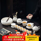 茶沿功夫茶具整套高檔德化羊脂玉白瓷泡茶壺茶杯茶器高檔送禮