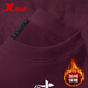 特步（XTEP）加絨保暖衛衣女秋冬新款加厚圓領(lǐng)女士運動(dòng)服休閑寬松純色長(cháng)袖上衣 薏米紅 【加絨款】 XL