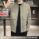 JASONWOOD品牌輕奢侈夾克外套男2025秋款防風外套休閑外套男休閑軍綠色（春秋款）  [官方正品]XL 125-140斤  [聯名款]