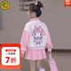 G.DUCKKIDS女童套裝春秋季兒童衣服美樂(lè )蒂女孩棒球服褲子學(xué)院風(fēng)中大童春裝 裙子三件套 110 適合100-110cm年齡4-5歲