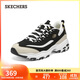 斯凱奇（SKECHERS）黑白熊男鞋春老爹鞋厚底熊貓鞋舒適休閑運動(dòng)鞋894268