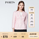 PORTS寶姿  新品商場(chǎng)同款女裝簡(jiǎn)約蝴蝶結(jié)全開(kāi)襟夾克外套SN8J013HFQ064 白色 S (4)