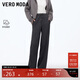 VEROMODA 休閑褲女2025秋冬新款含綿羊毛醋纖松緊腰頭高腰香蕉褲325474006