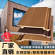 耐堅木塑板戶(hù)外墻板室外長(cháng)城板外墻專(zhuān)用墻板圍欄柵欄花園別墅裝飾板 柚木色木紋墻板/21*156mm/米價(jià)