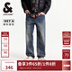 杰克·瓊斯（JACK&JONES）25年秋季男裝寬松直筒牛仔褲男士復古水洗潮流休閑品牌褲子 E42中藍牛仔 30 170 W30/L30