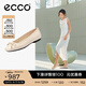 愛(ài)步（ECCO）芭蕾舞鞋女 25年夏季百搭淺口單鞋蝴蝶結女鞋 舞悅234313 HL 石灰色23431301378 38