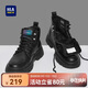 海瀾之家HLA馬丁靴男戶(hù)外休閑英倫風(fēng)百搭工裝靴HAAGZM4AB70567 黑色加絨43
